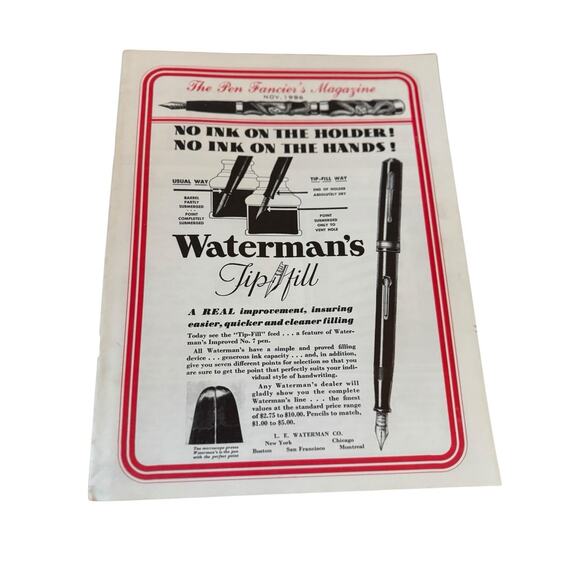 VTG Pen Fancier's Magazines (4) Oct/Nov 1986, Aug/Nov 1988 Fountain Pen Waterman - Picture 3 of 11